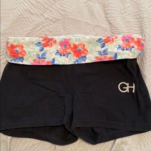 Gilly Hicks Flower Band Yoga Shorts Small
